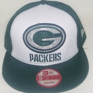 Glitter New Era Green Bay Packers hat